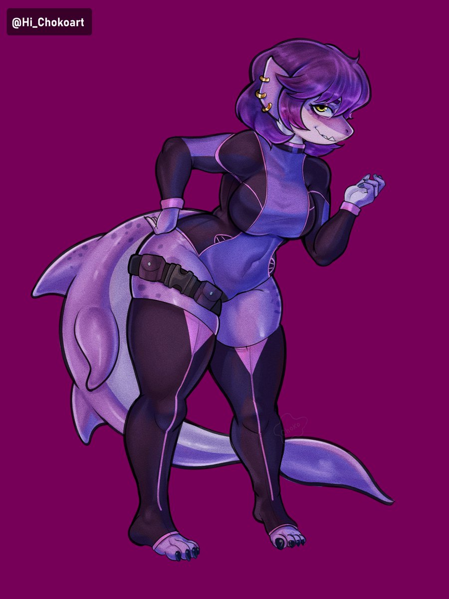 Hi_Chokoart's tweet photo. Thanks so much to @Lin_Game_Dev  for the support! ^^

This shark girl is so sweet! 🦈 https://t.co/fVHYuf2ME8