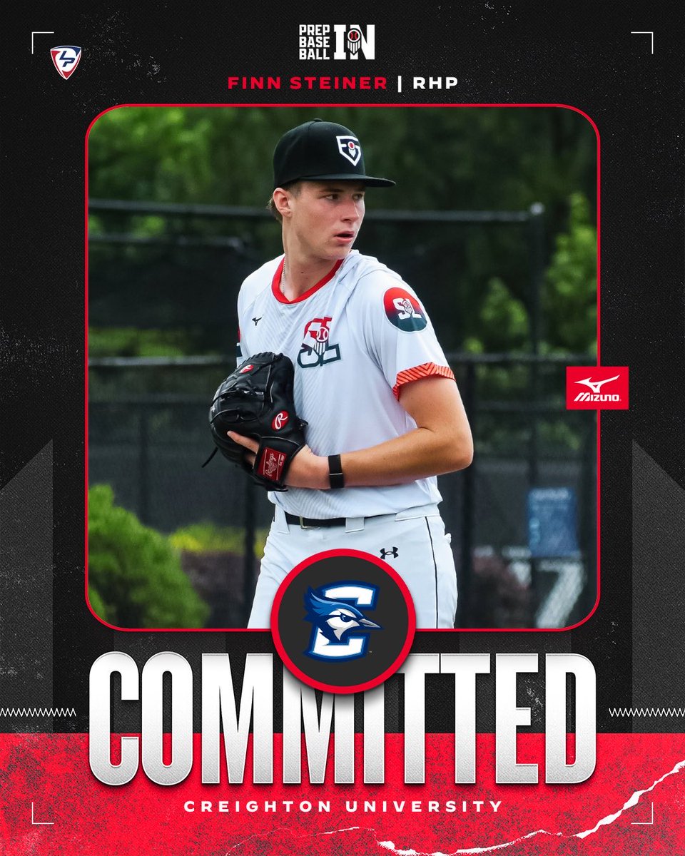 PrepBaseballIN's tweet photo. ‘28 RHP Finn Steiner (University HS) commits to Creighton #GoJays

Steiner becomes the 22nd Indiana Future Gamer to commit since #PBFG26👏

👤PROFILE: https://t.co/UEMX3SYc6v

@FinnSteiner2 || @CU_Baseball || @UniversityBB || @1MustangsNation || @prepbaseball || @ShooterHunt https://t.co/USuRHuVJS2