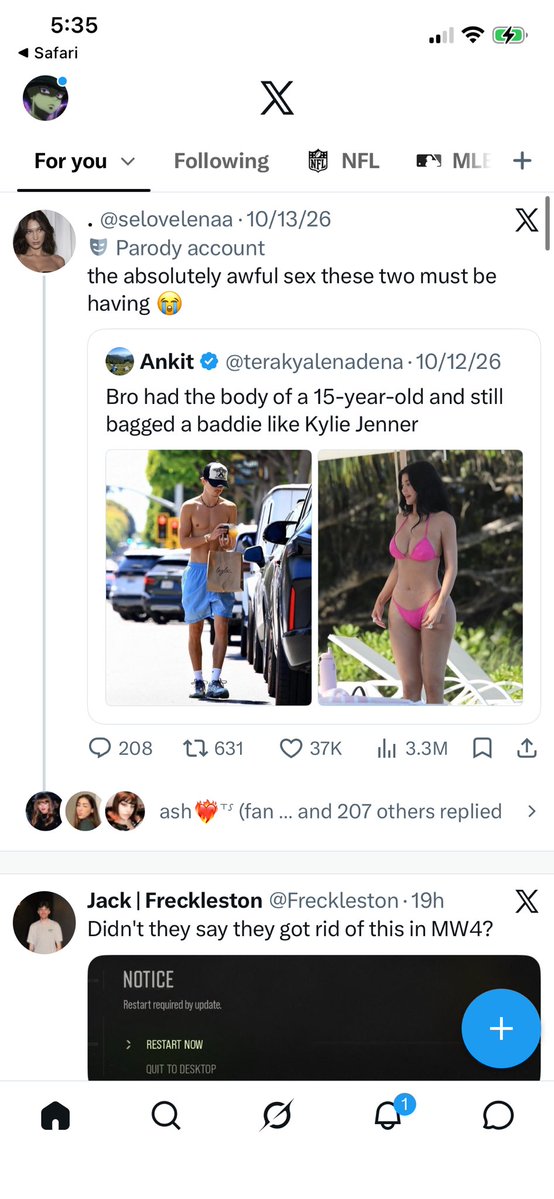 7revzii's tweet photo. @selovelenaa Why are you posting and quoting the same exact tweet from a week ago? Can’t think of anything original bot? https://t.co/EKHtIVQ614