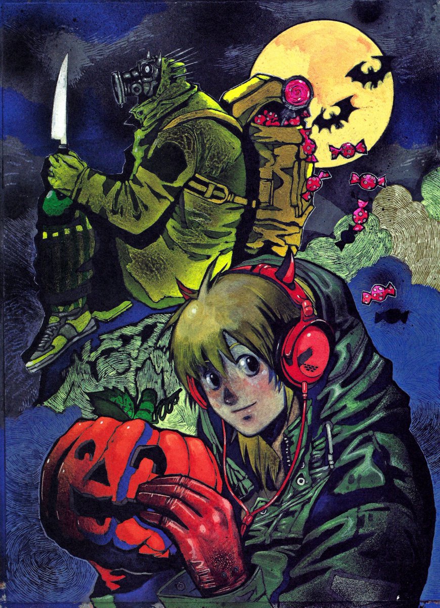 ArtOfDorohedoro's tweet photo. October means Halloween Nikaido is back ! https://t.co/fxIc2a3Poi