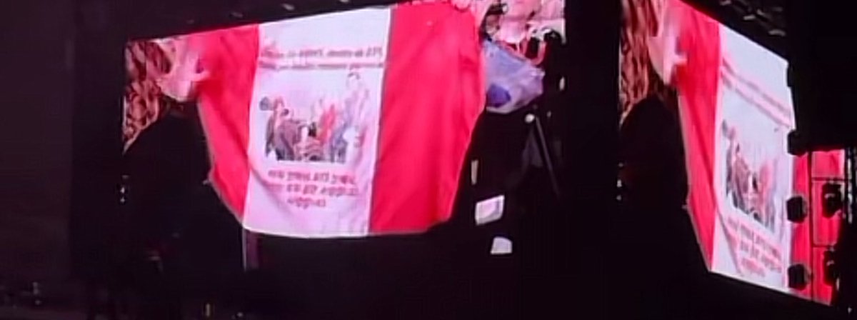 ARMYForce_Peru's tweet photo. PERÚ NUEVAMENTE PRESENTE 🇵🇪🔥
#BTS_WORLDTOUR_ARIRANG_BUENOSAIRES https://t.co/6h2i1ugiUR