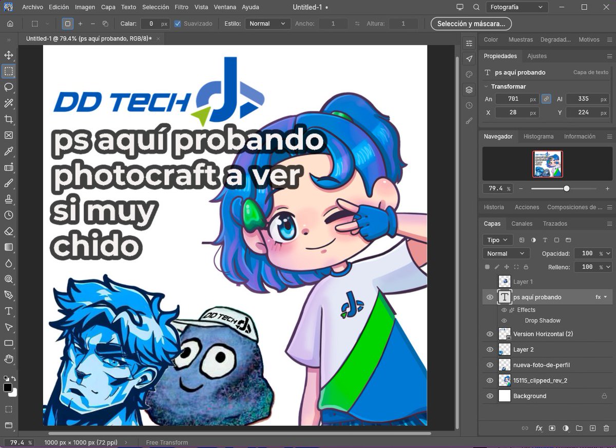 DDTECHMX's tweet photo. Y pues en efecto, photocraft funciona y sobre todo está evolucionando muy rápido. Al día de hoy es una opción, que no diré excelente, pero sí con mucho potencial. 

Para forzarme a usarlo y reducir suscripciones, será mi único editor de fotografía instalado. Y durante las siguientes semanas todos los gráficos que vean en la web y redes sociales los habremos hecho con Photocraft.

Ojito no lo estoy recomendando, porque en cualquier momento el autor y/o comunidad detrás de este proyecto lo cancelan, hacen de pago, etc. Pero si puedo ahorrar unos pesos qué mejor.

Si me encuentro con problemas de uso que sean muy molestos se los compartiré.