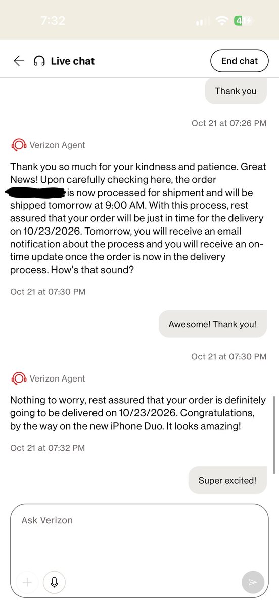 YantzerND's tweet photo. @Gone_FISHin92 @Verizon @VerizonSupport Just spoke with Verizon support! Mine will be here Friday! Hoping all of you guys get an update in the morning! https://t.co/dp1qhukTqa