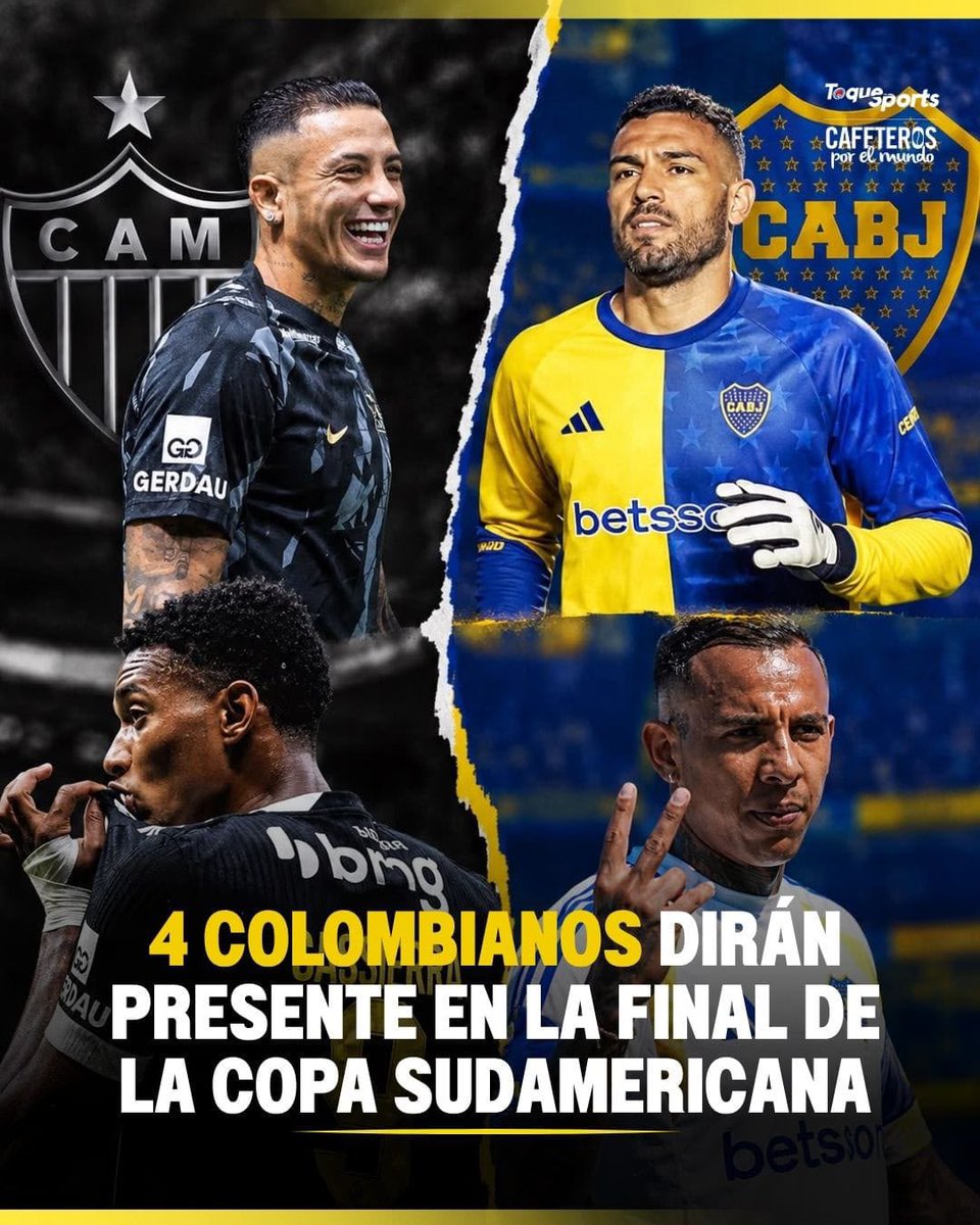 ToqueSports's tweet photo. 🇨🇴🏆¡DUELO DE COLOMBIANOS! El equipo de Kevin Castaño y Mateo Casierra se enfrentará al Boca Juniors de Álvaro Montero y Sebastián Villa por el título.

🗓️ Sábado 21 de noviembre en Barranquilla. https://t.co/suiX8UGxMR