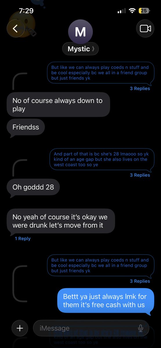 AidenIconZ's tweet photo. Pic 1 and 2: text messages between Me and Her 12 days after the event on Sept. 18

Pic 3: Text messages between her and her ex talking about my career post allegations

Pic 4: Her ex’s response to a group chat reading those  messages from her https://t.co/m3SvtJxvtQ