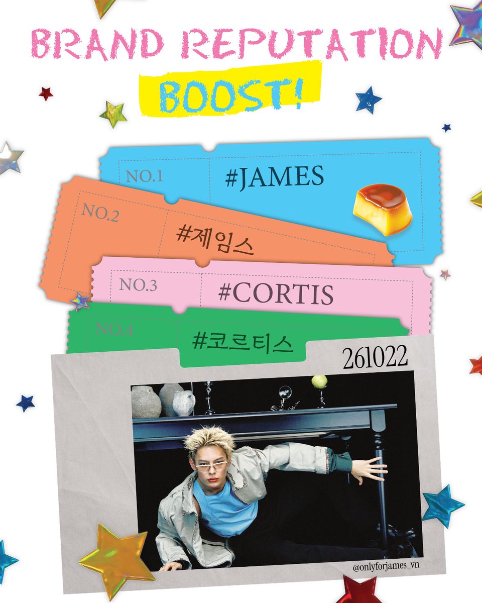 ofjvn_'s tweet photo. 261022 | DAILY BRAND REPUTATION BOOST FOR JAMES 🦅 

🎯: 350 REPLIES & 200 LIKES

• Use pictures, videos or gifs to prevent spam detection.
• Do not use emojis.
• Please use different compliments in English or Korean, and include hashtags.

2️⃣ DAILY SEARCHING BOOST “코르티스 제임스" & "JAMES CORTIS"

🔗 Google: https://t.co/RCtPYi5z6u
🔗 Youtube: https://t.co/GctkE0vxhT
🔗 Naver: https://t.co/lmJZPi5Bkr
🔗 Daum: https://t.co/Phkc1drHJO

#JAMES #제임스