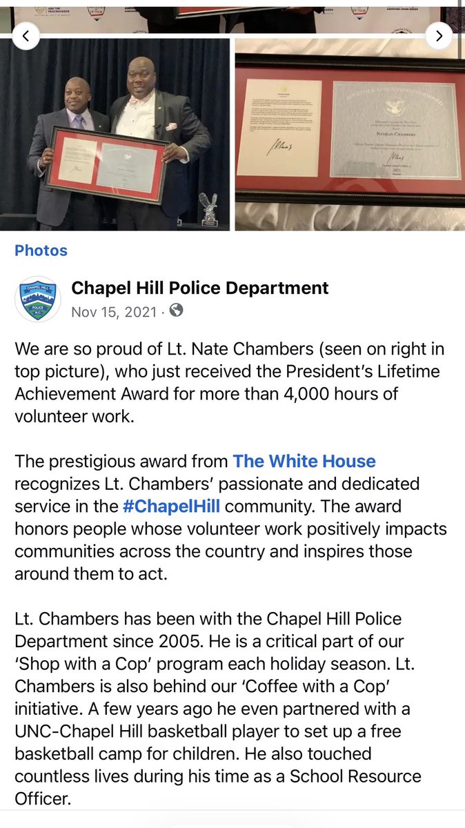 LanaTnTYouTube's tweet photo. Nate chambers pictured below is the officer who’s DNA is in faith Hedgepeth’s vehicle. On the parking lot 🅿️ entry ticket to the Wallace parking deck from 9/7/2012. 

The ticket in Faith’s car said 12:53am entry. 

Followed by Karena saying at 2:10am in a text to Faith … “where r u!?” 

In pretrial motions the prosecution claimed Faith and Karena walked out the club together at 2:07am. 

Funny that phone records would have Karena texting faith where are you at 2;10am if the prosecution is right.. 

Also the defense did not call Officer Evans from chapel hill police to tell the jury that she watched the Wallace parking garage video (that the state said didn’t exist on direct with Officer Walker) 

Funny.. only 3 cars exited the Wallace garage deck - matching Faith’s car according to Evans - and those 3 white cars were at 2:04am 3:12am and 3:18am..

Now who wants to talk to me about timelines and why the fuck this wasn’t presented to the jury.. also Karena’s cell phone was bouncing around like a ping pong ball on cell towers between 8:45am and 10:15am on the morning of Sept 7th when Karena said she was at Jordan’s the entire time. Jordan’s house was dialed into one tower in 2012. Why would Karena’s be jumping around to 5 towers yet staying at Jordan’s house!? 

Simple / it wouldn’t be. 

Take your DNA and shove it up your ass! These Defense attorneys can kiss my asd too! You fight to the very end regardless if Miguel ran out of money. Or was it Katie’s mom paying that bill!?  

Nate Chambers right after Miguel’s arrest in 2021 is awarded a lifetime achievement. 

Nate chambers the same dude who is black and who’s dna was in faith’s car…