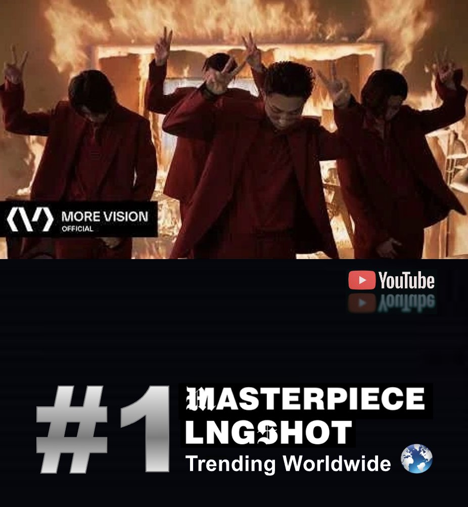 WORLDMUSICAWARD's tweet photo. LNGSHOT's "Masterpiece" is trending at #1 Worldwide on YouTube! 💪🕺🏻🕺🏻🕺🏻🕺🏻🔥📽️💥1⃣🌎👑👑👑👑❤️‍🔥

WATCH: https://t.co/pqo6Vcb4HD 

#LNGSHOT_MASTERPIECE 
#LNGSHOT  
@LNGSHOT4sho  

https://t.co/C2jq6t68k3 https://t.co/ez6kFLCsB7