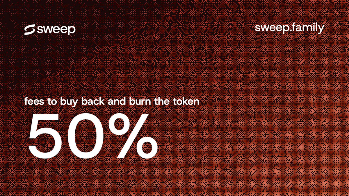 SweepFamily's tweet photo. Reminder: 50% of all launchpad fees goes to buying back and burning the token. 🔥 https://t.co/hBZKguRpqX