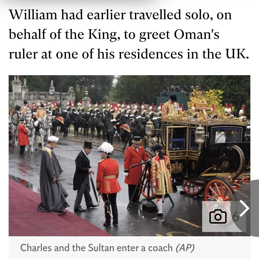 AliciaT967097's tweet photo. @King0243_PJC Why was Workshy Willy meeting the Dictator of Oman at his private residence, "on behalf of the King", before the official welcome at Windsor by the King?
Was more than a handshake exchanged?
Is this the Left Hand Man stepping in after the Right Hand Man has quit?
#OmanStateVisit https://t.co/nJoBCqJImw