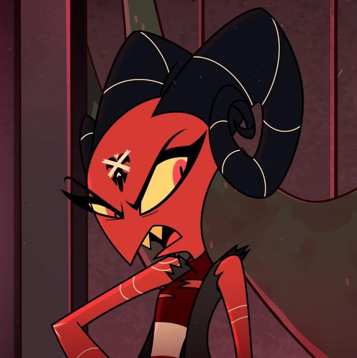 wispiicoatl's tweet photo. “Oh but verosika is pan—” right but I am noticing how when a man is pan/bi they get to show their attraction to Both men and women (Chaz, Blitz, Husk, Val) but when it’s a woman—apart from Charlie/Barbie—they all only get to show attraction to men (Cherri, Vero, Loona, Bee) https://t.co/eWrBGA9GSH