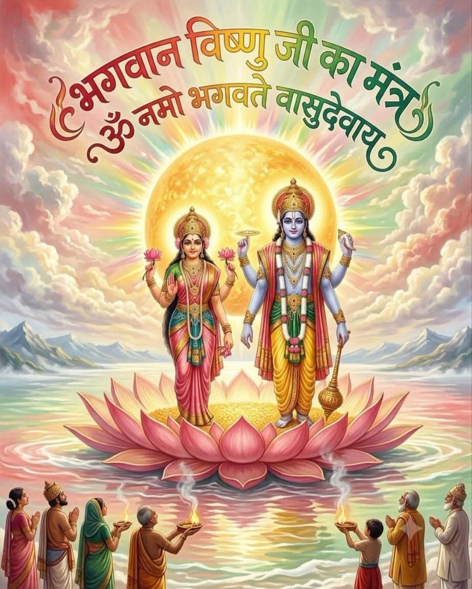 alokomji's tweet photo. गुरुवार सुबह भगवान विष्णु जी का मंत्र जाप करो और जिंदगी सफल करो ओम नमो भगवते वासुदेवाय नमः https://t.co/Wf0RRMPN66