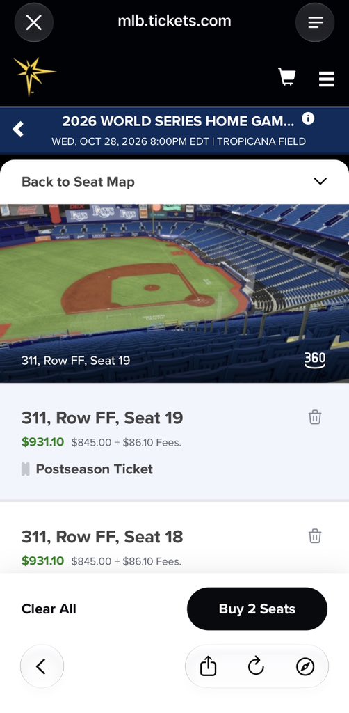 HitShow's tweet photo. Went to ALCS games 2 &amp; 6  @florida_grand @TayVictoria8 @ThePaulDriscoll @Flewellen727 @TampaSportsGirl @ECloskyWTSP  @PZalupski @kenbabby but $900 b4 I have a beer &amp; a dog puts me out!  Blessed 2 have gone 2 Games 1 &amp; 2 in 08! #RaysUp #ForTampaBay https://t.co/XgnkJqkIhk