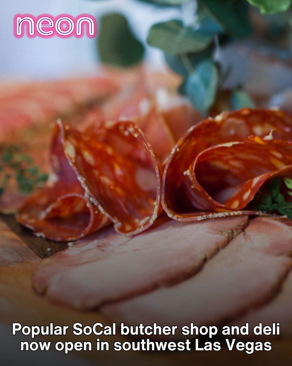 reviewjournal's tweet photo. A butcher shop and deli that debuted in San Diego in 2020 that also has a Carlsbad, California location is now open in southwest Las Vegas.
DETAILS: https://t.co/x9hmy1fpsb https://t.co/ENhghzJ1bZ