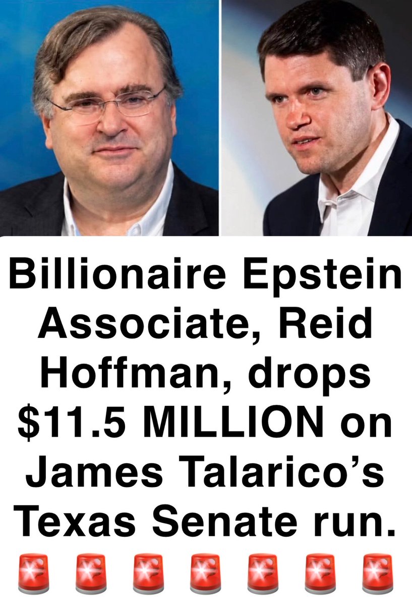 LuckyMcGee's tweet photo. @jamestalarico There is something deeply wrong with a political system that allows an Epstein associate billionaire (Reid Hoffman) buy his own personal senator. (James Talarico) https://t.co/PXU1H0gf8e