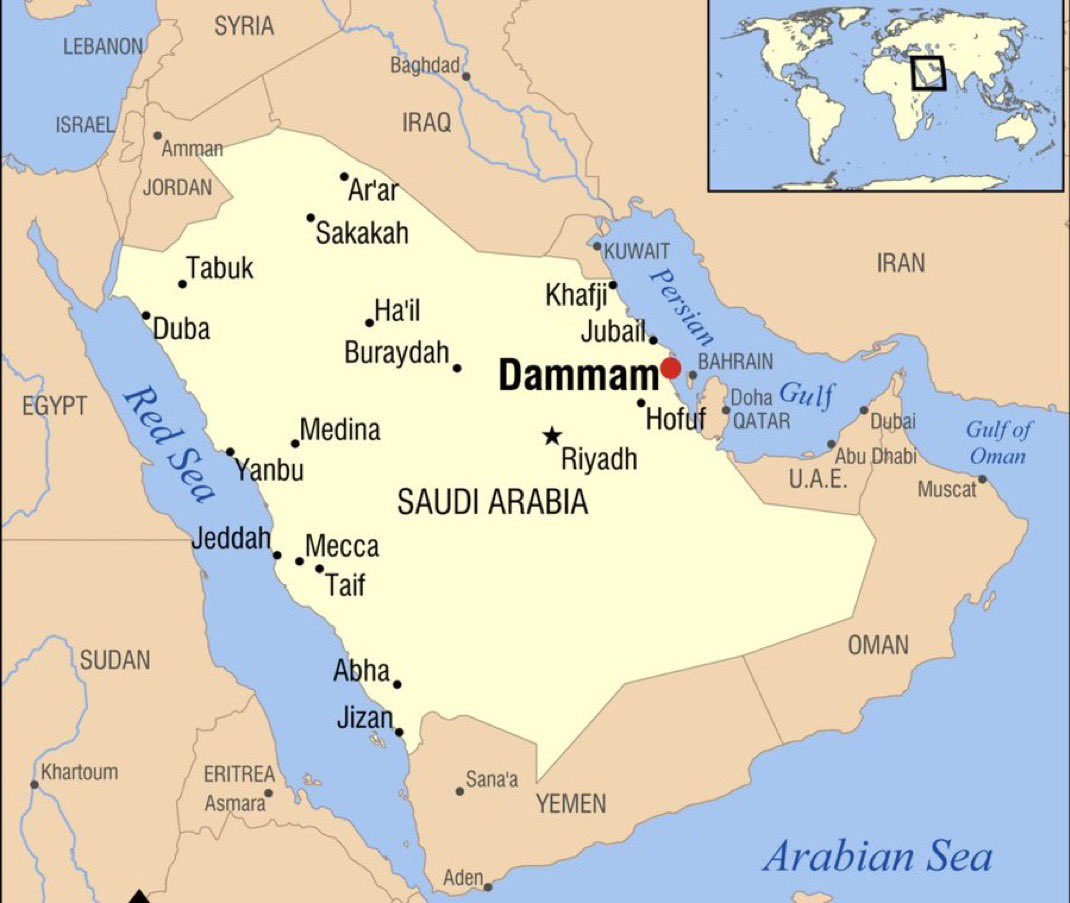 visegrad24's tweet photo. BREAKING:

1 person killed and 8 wounded in an air attack on Fahd International Airport in Dammam, Saudi Arabia https://t.co/IJFJfB7vYt