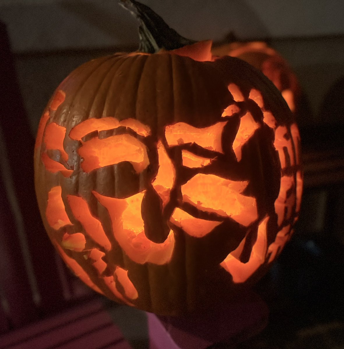 lykosSpice's tweet photo. Rocky PUMPKIN!! #phm #rocky #halloween #projecthailmary https://t.co/MkihJ4a3jl