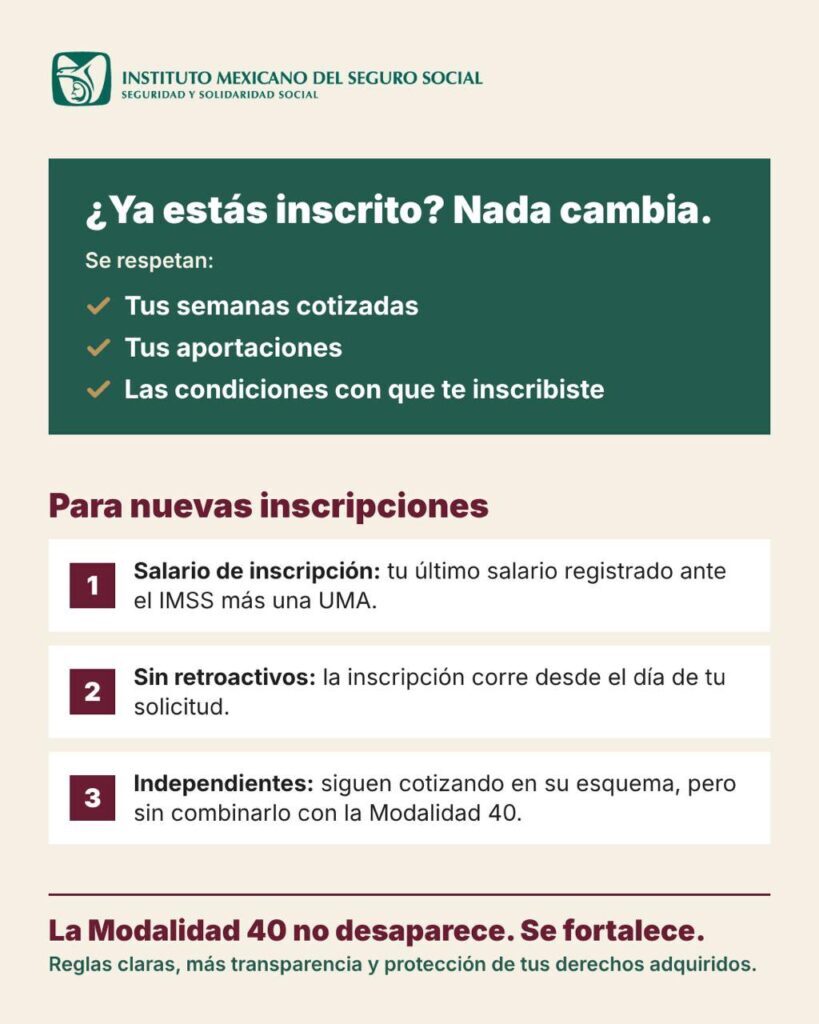 StatusQro's tweet photo. IMSS limita la Modalidad 40: nuevas reglas frenan aumentos salariales y pagos retroactivos https://t.co/kxPlTRnK84 https://t.co/YJIFpr8Lz8 https://t.co/XlK4h3Us08