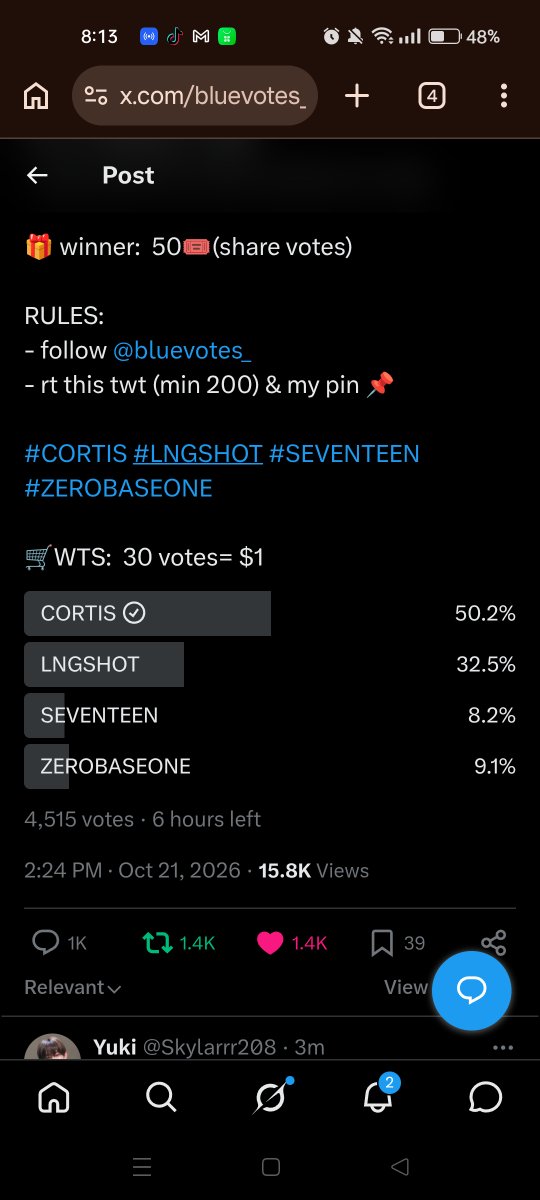 Wueii_17's tweet photo. @bluevotes_ for #CORTIS on #2026MAMAVOTE https://t.co/uUsHlXbFHX