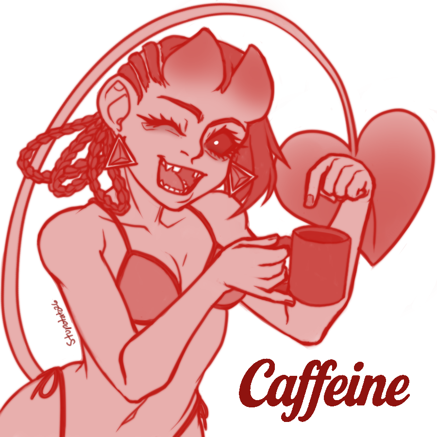 AstuarteVT's tweet photo. Today we have "caffeine" by oto!  Continuing the fighting game main trend with Azucena because who better to shill caffeine? >u>

Jokes aside, wake up and check this gem of a track below! https://t.co/nGrpr7wnAf