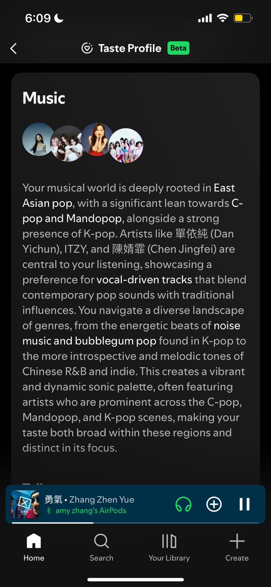 to_bechanged's tweet photo. wow spotify new beta feature made a very timely entrance https://t.co/27XjEuxgti