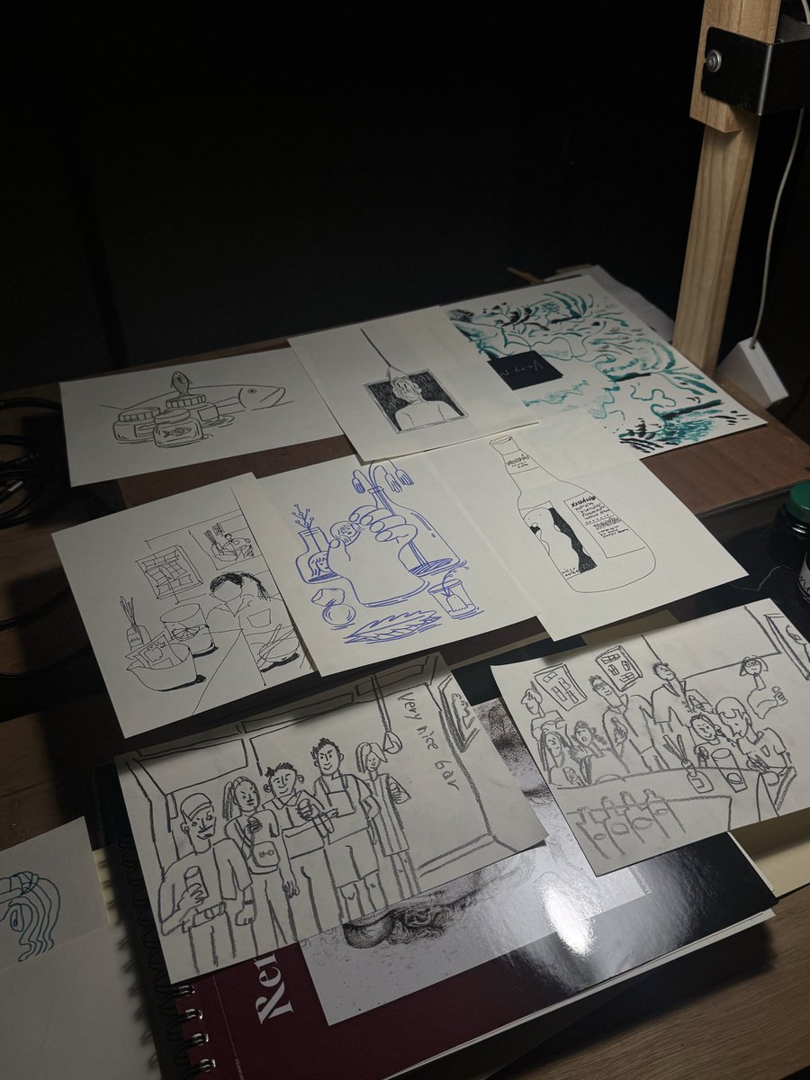 nneneiie's tweet photo. งานวาดรูปสดเมื่อวานที่ very nice bar https://t.co/kuBtOggc14