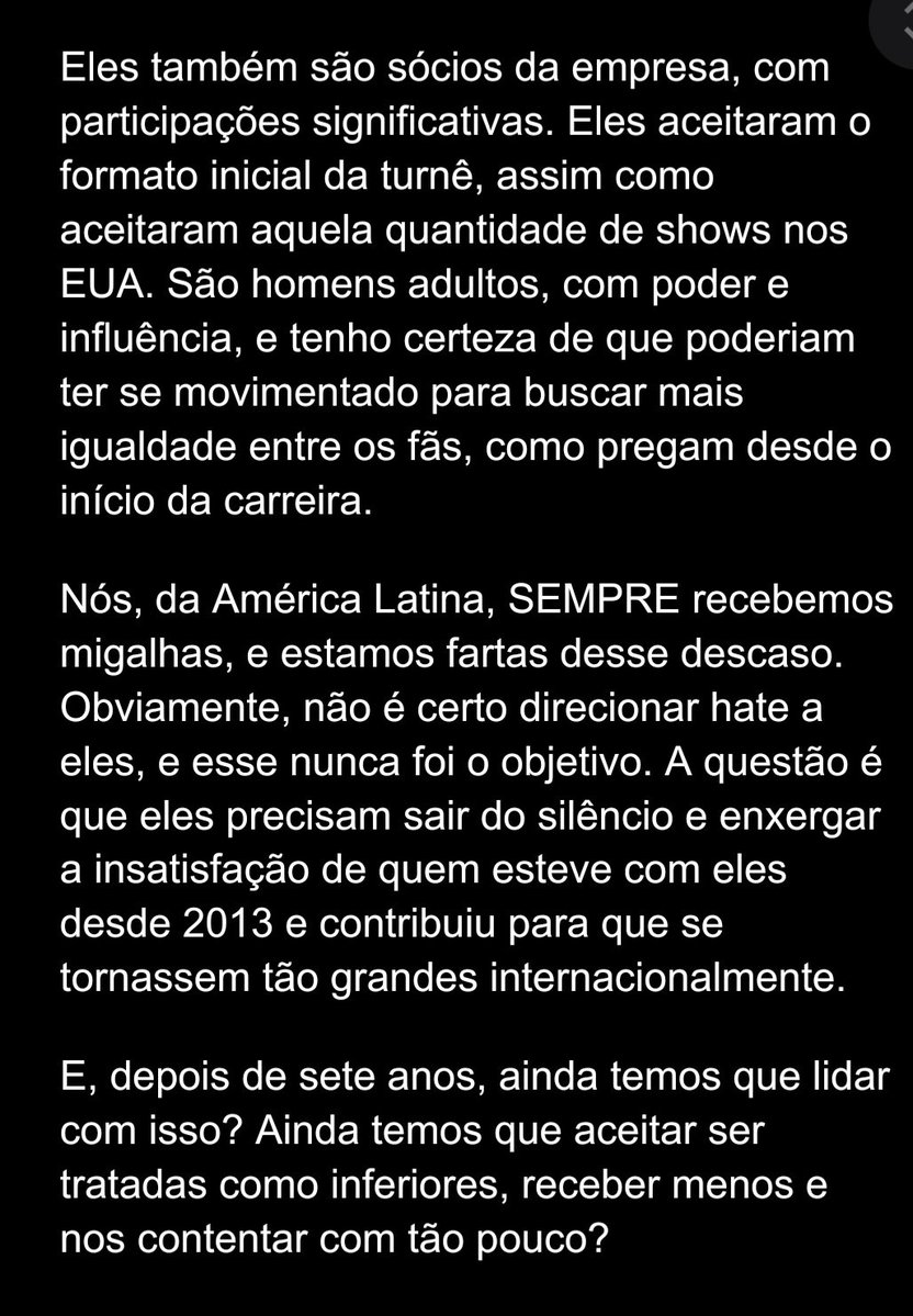 tylz22's tweet photo. Respondi uma B-army no Weverse sobre isso. Tipo, É TÃO ÓBVIO. Não consigo entender o pessoal que se fecha para compreender isso.
#LIVENATIONRESPEITAOCONSUMIDOR #RESPEITAOBARMY #JUSTICEFORLATAM https://t.co/lCKVzlS4SF
