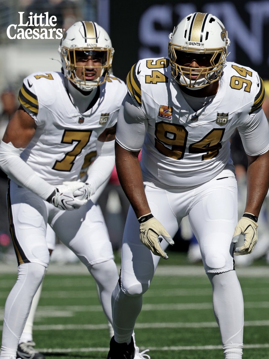 Saints's tweet photo. Defense had some fun 🙂‍↕️ 

#Saints | @littlecaesars https://t.co/kzPp9aqnxC