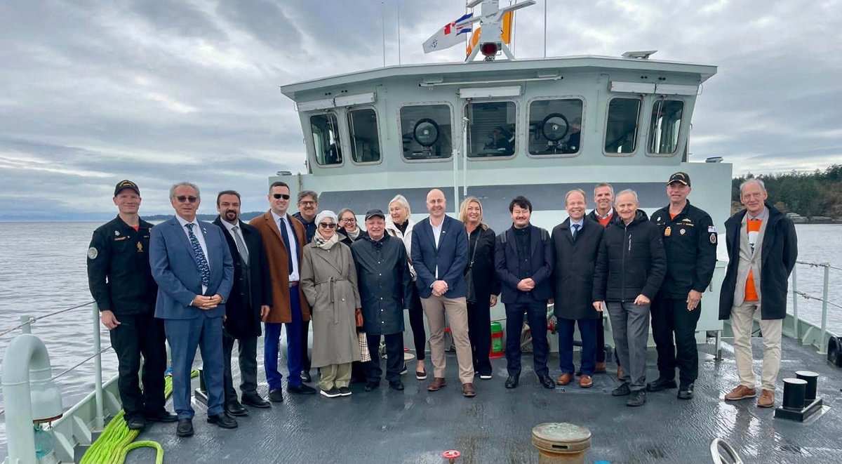 RaminManawi's tweet photo. I had the honour of travelling to Victoria for an official visit and participating in a series of engagements hosted by Their Honours, the Honourable Wendy Cocchia, Lieutenant Governor of British Columbia, and His Honour Sergio Cocchia, on September 29, 2026.

It was a meaningful day that brought together members of the Consular Corps of British Columbia, the Canadian Armed Forces, First Nations, government, and community leaders.

Visit to Canadian Forces Base Esquimalt

As part of the programme organized for members of the Consular Corps, I visited Canadian Forces Base Esquimalt and participated in a sailing attended by Their Honours, the Rear Admiral, and members of the Consular Corps.

The visit provided a valuable opportunity to learn more about the work and role of the Canadian Armed Forces, engage with senior military officials, and strengthen connections between the diplomatic and military communities.

National Day for Truth and Reconciliation

I was honoured to attend the National Day for Truth and Reconciliation flag-raising ceremony at Government House, alongside Their Honours, members of the Consular Corps, First Nations representatives, government officials, and other guests.

The ceremony included remarks from T’esóts’en, Patrick Kelly, and Ry Moran, founding Director of the National Centre for Truth and Reconciliation, followed by the raising of the National Day for Truth and Reconciliation flag.

Elder Klith-waa-taa, Dr. Barney Williams of Tla-o-qui-aht First Nation, also shared reflections grounded in his lived experience as a residential school Survivor and his many years of work as a counsellor, community leader, and member of the Truth and Reconciliation Commission’s Survivors’ Committee.

It was a solemn and important occasion to honour Survivors, remember those affected by the residential school system, and reflect on our shared responsibility to advance truth, understanding, and reconciliation.

15th Anniversary of The King’s Trust Canada

The day concluded with a reception at Government House marking the 15th anniversary of The King’s Trust Canada.

Hosted by Her Honour Wendy Cocchia, the reception brought together Their Honours, members of the Consular Corps, First Nations representatives, government and community leaders, and supporters of the organization.

Jeremy Brownridge, Private Secretary to the Lieutenant Governor and Assistant Deputy Minister, welcomed guests and guided the evening’s programme.

Her Honour delivered remarks highlighting the importance of creating pathways to opportunity for young people. Jeffrey Orridge, Chief Executive Officer of The King’s Trust Canada, and Anushka Ahuja-Ablak of the Lieutenant Governor’s Future Workforce Readiness Council also addressed the gathering.

Guests were honoured with a traditional welcome from Diane Sam of Songhees Nation, while Elder Klith-waa-taa, Dr. Barney Williams, shared further reflections from his experience as a residential school Survivor.

Founded by His Majesty King Charles III, The King’s Trust Canada has supported young people across Canada in accessing economic opportunities, developing future-ready skills, gaining experience, and building networks.

I am grateful to Their Honours and the Office of the Lieutenant Governor for their hospitality and for bringing together representatives of the Consular Corps, First Nations, government, the Canadian Armed Forces, and the wider community.

My visit to Victoria provided a valuable opportunity to strengthen connections with British Columbia’s governmental, diplomatic, military, Indigenous, and community institutions, while participating in important moments of remembrance, dialogue, and community engagement.