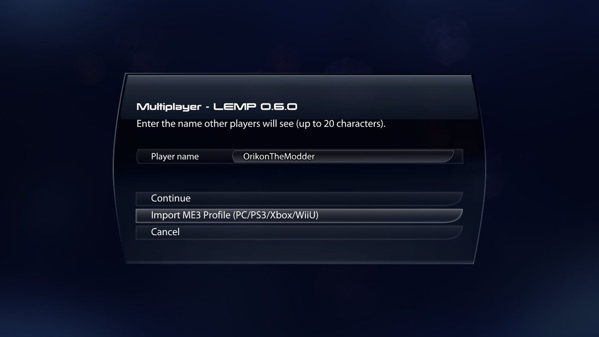 OrikonMods's tweet photo. PSA: With #bioware and #MassEffect closing, it's possible that the original Multiplayer servers also shut down. If that happens, the release of LEMP was perfectly timed.

With the latest update, progress can be imported from ANY platform. Even the Wii U. Importing is done once and doesn't rely on EA afterwards, meaning that LEMP will keep your progress even after the MP servers close.

Pass the word. If the worst case scenario is being planned, you may only have a short window to preserve your decade-old stuff and unlocks.

And just to remind you, the LEMP experience is *identical* to the original. The author is also working on fixes around the clock, and we've got plenty of active lobbies on a daily basis.
#StopKillingGames