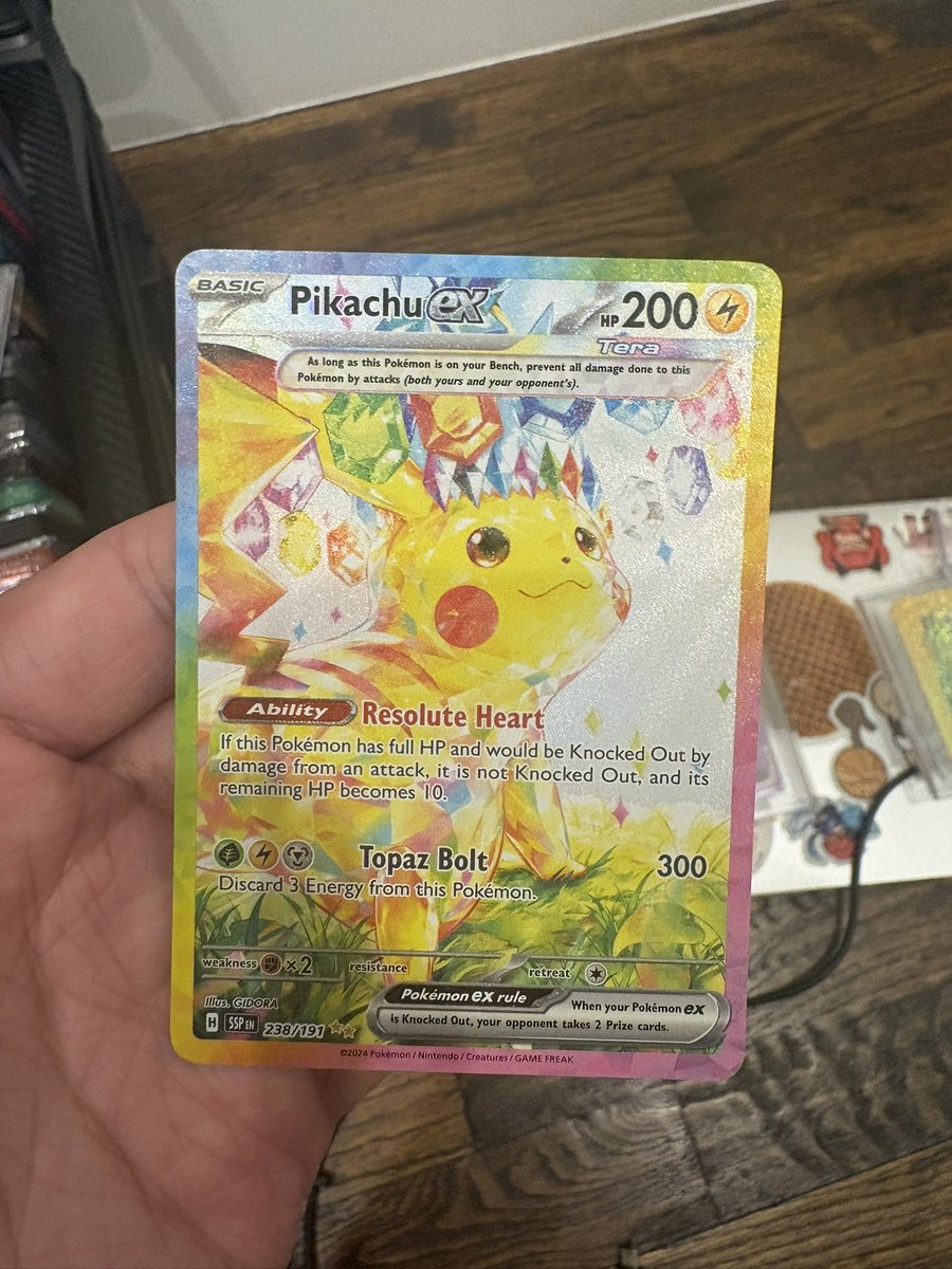 nitetimeclasher's tweet photo. Insanely clean pikachu SIR straight from my grading stack

Take it for 240 👀 https://t.co/CnDMle6PnK