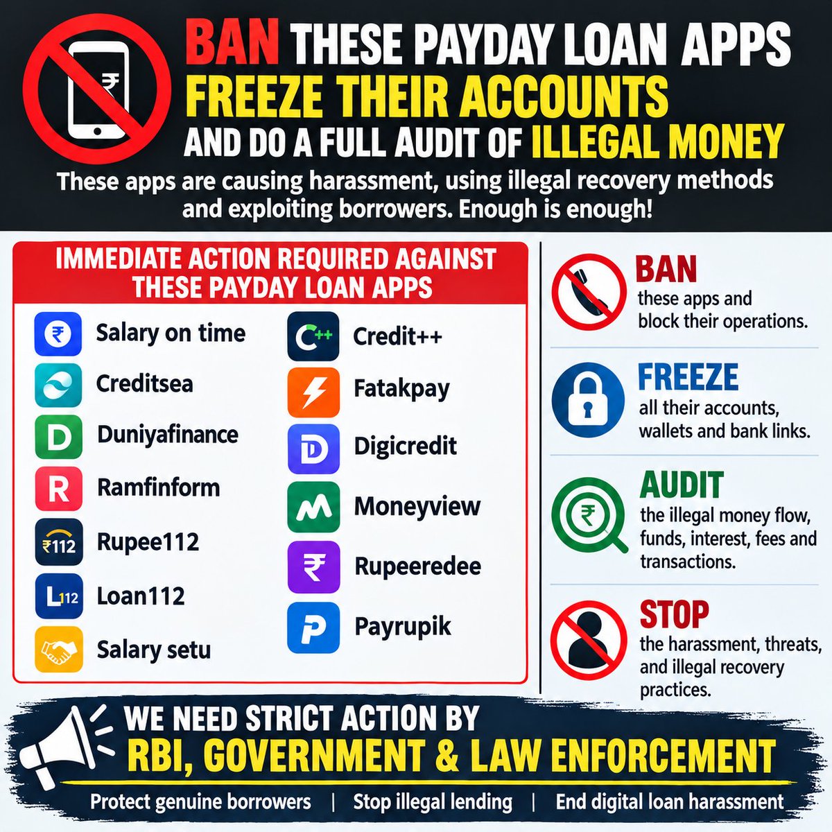 himanshu32211's tweet photo. #banall @RBIsays @aajtak @SEBI_Awareness @saynotoloans @Mango_People12 @dr_sharma77057 https://t.co/ifuA1Ovw6w