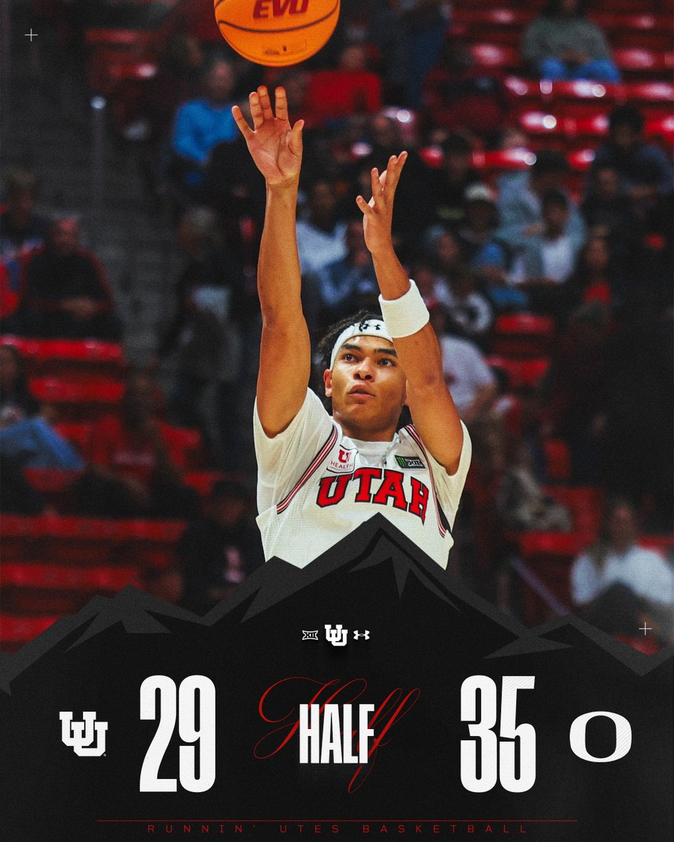 UtahMBB's tweet photo. Close one at the break ‼️

#GoUtes https://t.co/x6XCfiZjV3