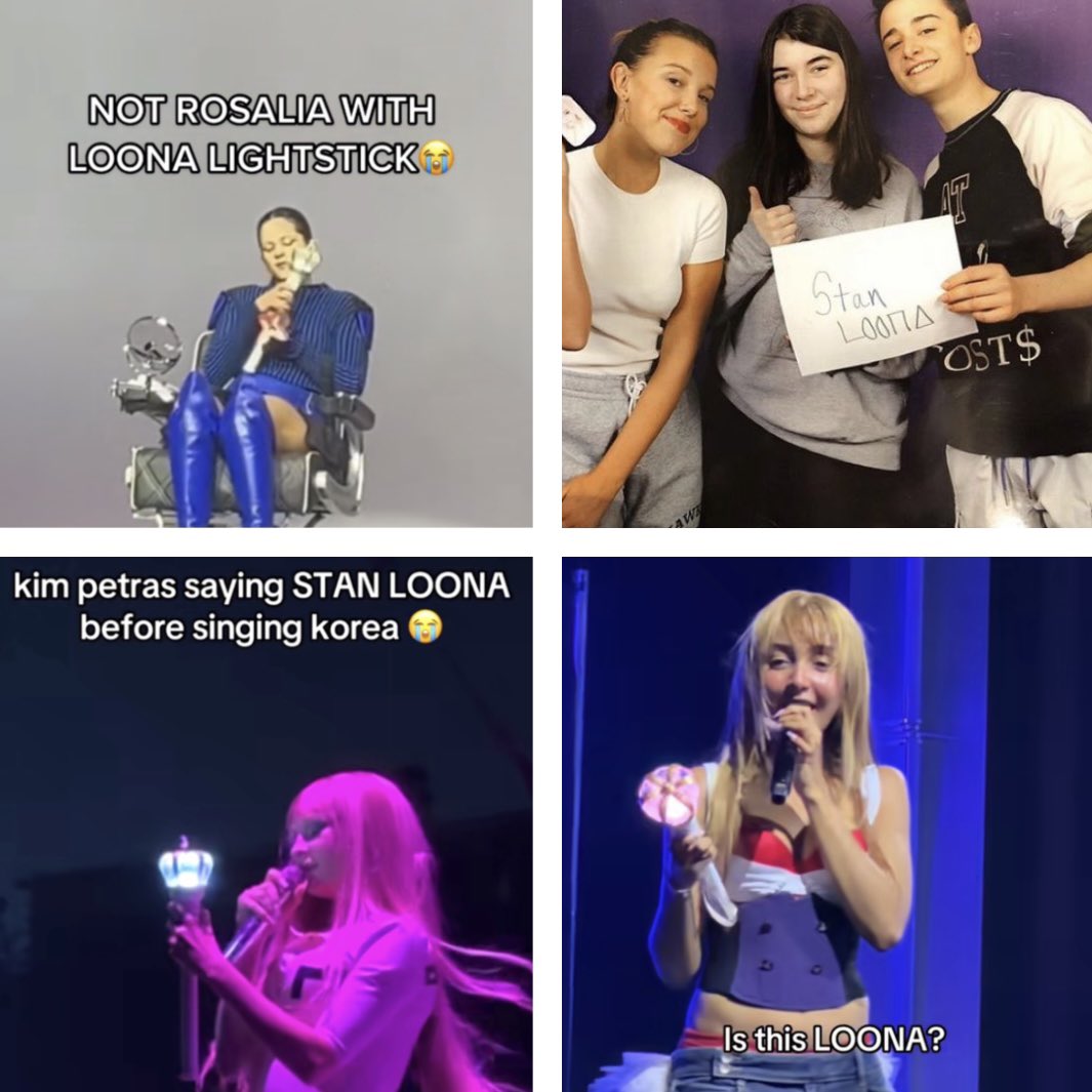 loosermble's tweet photo. STAN LOONA isn’t only a simple meme or joke, it is also a "statement" used by big corporations and famous celebs as a way to prove that you’re approachable, relatable or cool to kids or Gen Z in general. It’s transcends the kpop space, it’s now apart of the young culture history. https://t.co/EefSLiR2TE