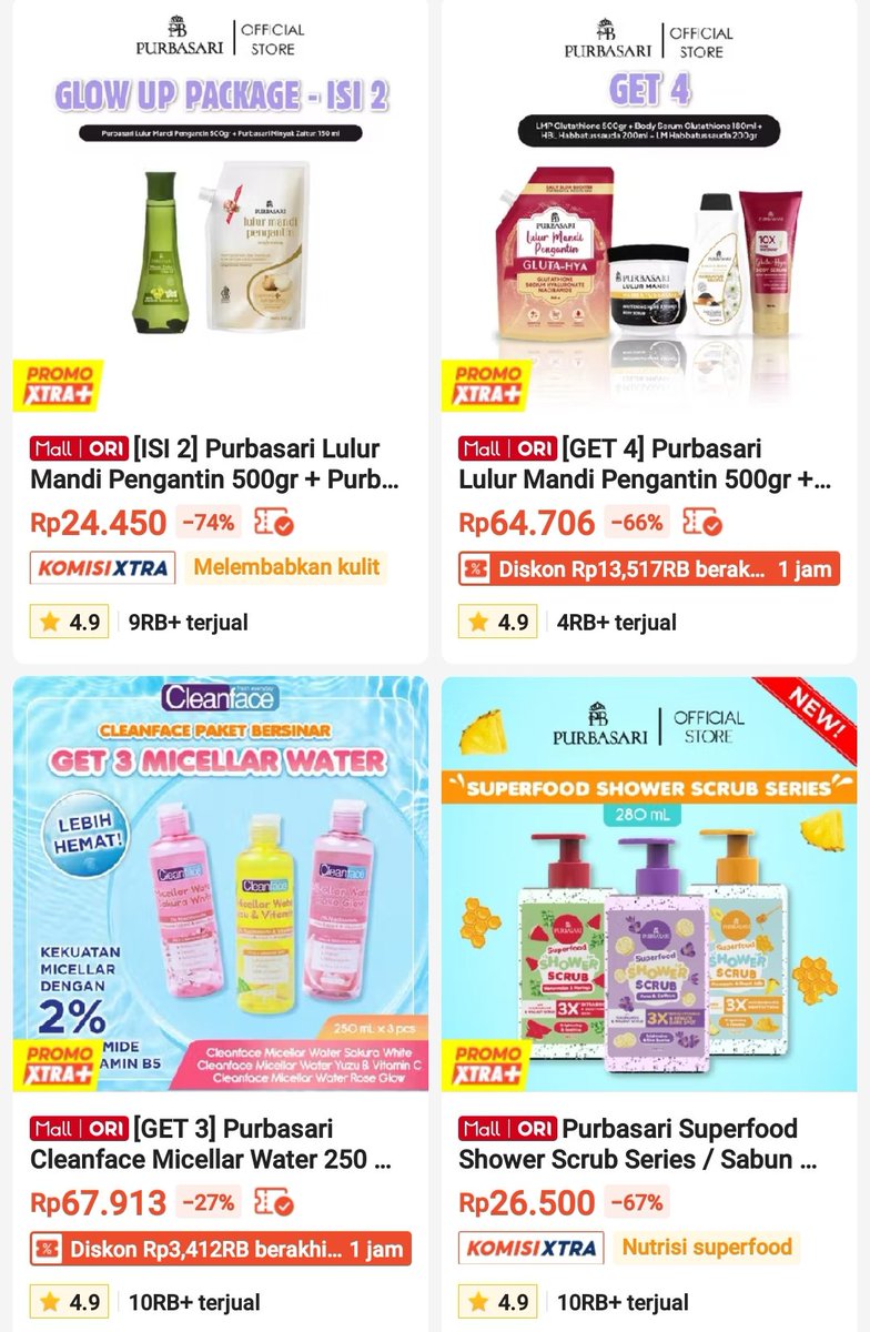noerlaksmi's tweet photo. PURBASARI LAGI DISKON BESAR-BESARAN🫨‼️Buruan di cek produknya di sini👇 https://t.co/g5IfJDdMy3 https://t.co/xWdY1JPK5o
