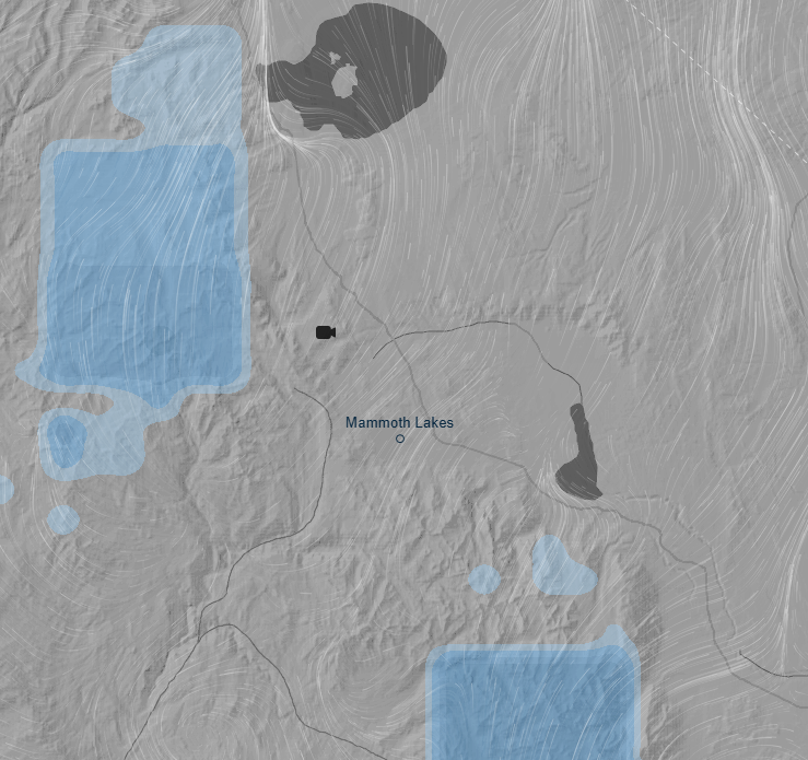 engineco16's tweet photo. Mammoth and June Mountains have gotten a dusting of snow in the last 3 hours. Eastern Sierra, Mono County. https://t.co/Z5YK5xd3Al