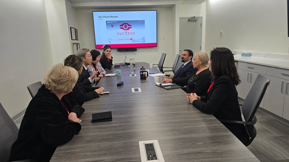 RaminManawi's tweet photo. I had the pleasure of meeting with Ms. Queenie Choo, CEO of S.U.C.C.E.S.S., Mr. Yoon Lee, Program Manager of Counselling and Crisis Support, and members of their team to discuss services for refugees and newcomers and opportunities for collaboration on October 13, 2026.

The S.U.C.C.E.S.S. leadership provided an informative overview of the organization’s history, local and international presence, and wide range of services. Serving more than 70,000 clients in the past year, the organization supports newcomers through programs related to housing, employment, language services, counselling, crisis support, and mentorship. We also learned about its involvement in initiatives such as the Resilience BC Anti-Racism Network and the BC Safe Haven Program.

I expressed my appreciation for the important work S.U.C.C.E.S.S. continues to do in serving diverse communities. We discussed some of the challenges faced by newcomers from Afghanistan, particularly in the areas of housing, employment, healthcare, and access to essential services, and exchanged views on ways to strengthen support for Afghan refugees and immigrants.

I also encouraged members of the Afghan-Canadian community to learn more about and benefit from the services and programs offered by S.U.C.C.E.S.S. We discussed opportunities for the Consulate to help connect community members with these resources, mobilize volunteers, and explore other ways of supporting the organization’s work.

The visit also included a tour of the three-storey facility, including its administrative and counselling offices, outdoor community spaces, and gymnasium used for recreational activities for youth and seniors.

I look forward to exploring opportunities for future collaboration with S.U.C.C.E.S.S. to support newcomers from Afghanistan and contribute to their successful settlement and integration into Canadian society.

My sincere appreciation to Ms. Choo, Mr. Lee, and their team for their warm welcome, informative discussions, and continued service to newcomers and the wider community.