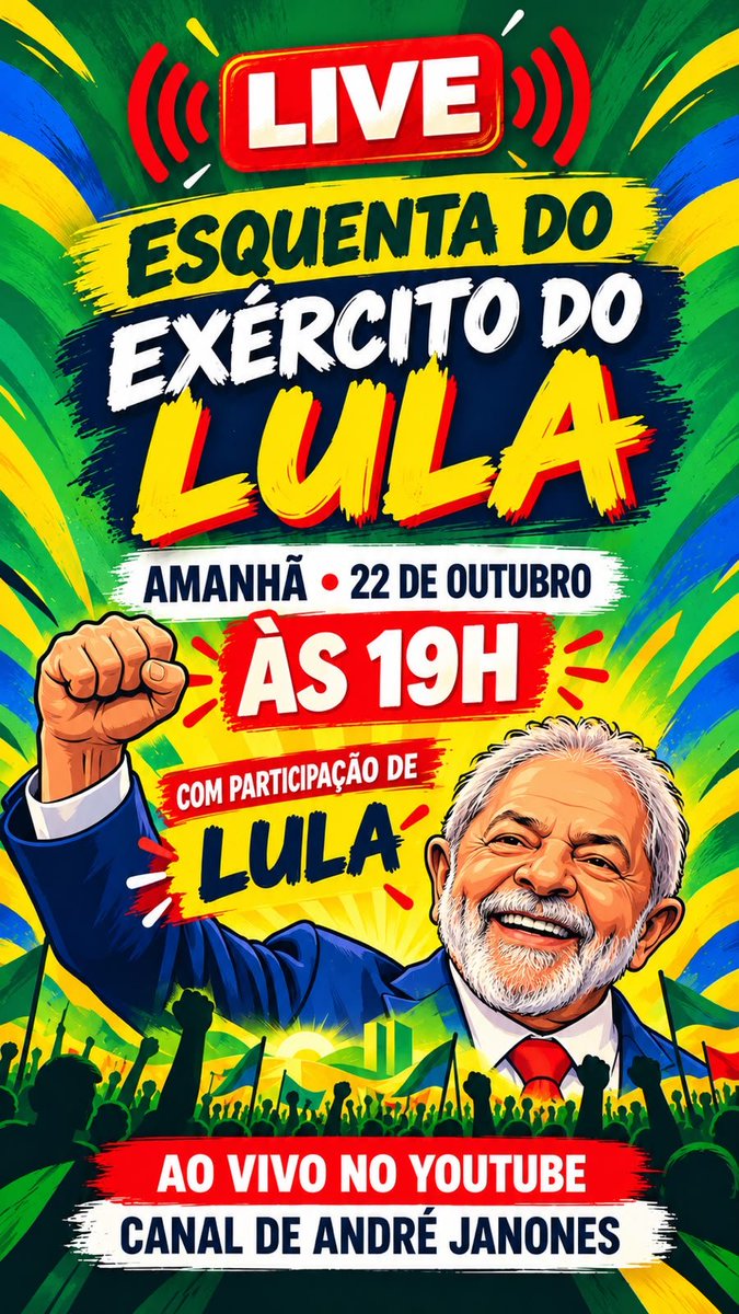 BiancaASilveira's tweet photo. #LiveDoLulaComSeuExercito https://t.co/YSLRThteK0