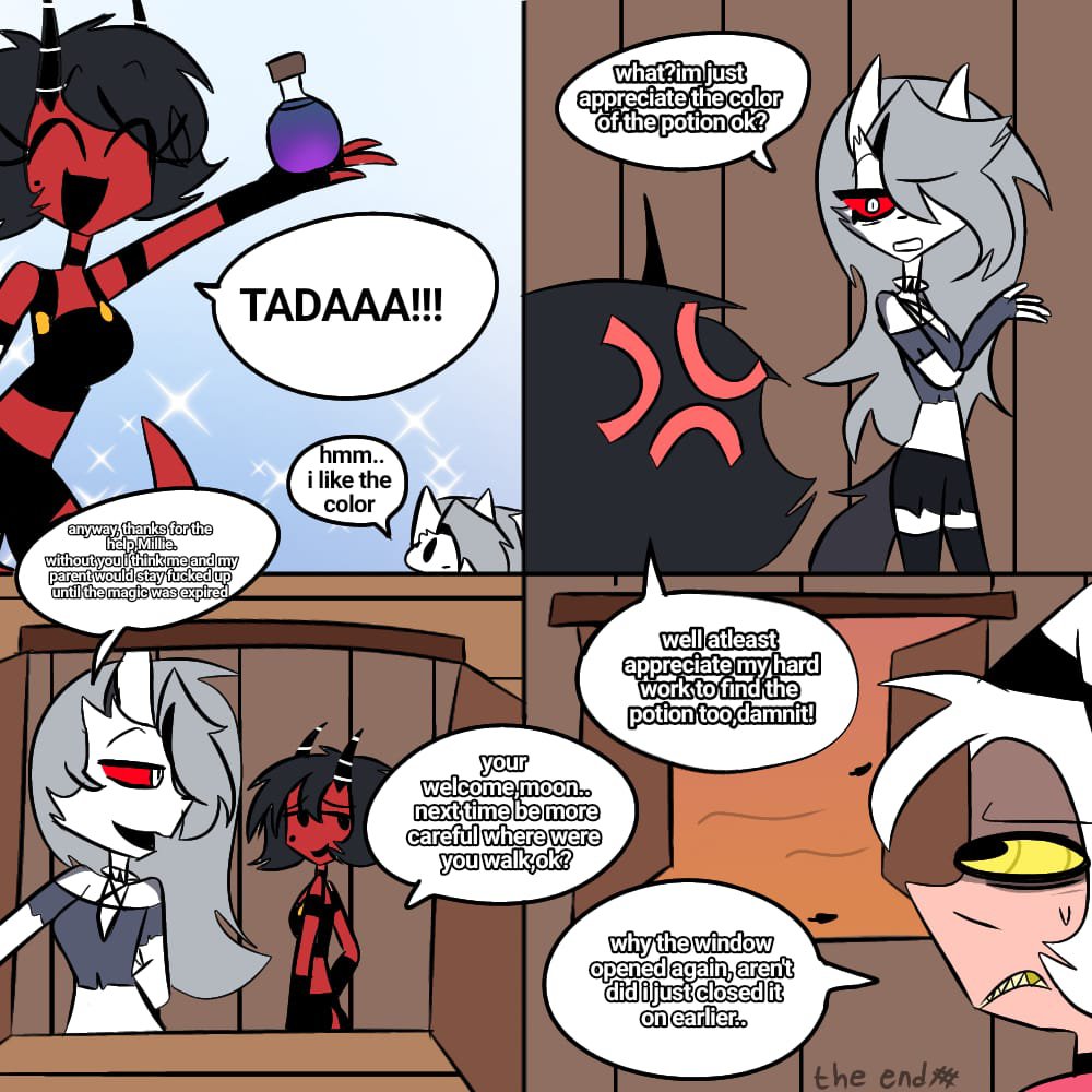 sharky_seraphim's tweet photo. Helluva boss body swap comic part 6 &amp; 7

#HelluvaBoss #bodyswap #HazbinHotel #comic #oc https://t.co/Wn0PgeIrEJ