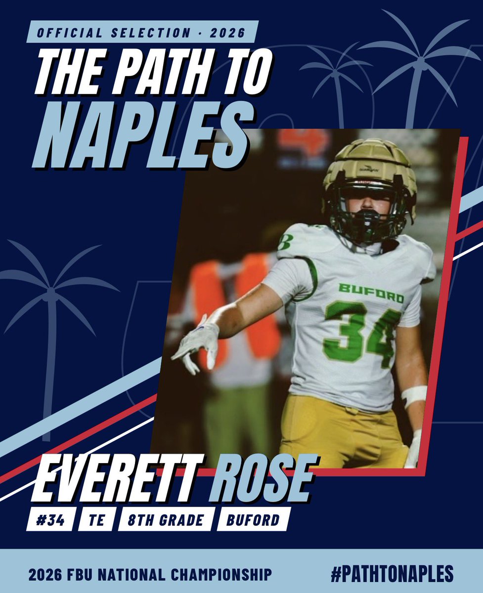 Everett_J_Rose's tweet photo. Blessed to represent GFL again this year at @FBU_NC .  Time to bring another natty home for GFL.

@Alex_B2C 
@RecruitGeorgia 
@PrepRedzoneGA 
@__AustinButler 
@borntocompete 
@GA5StarSports https://t.co/E2PkMnmJWo