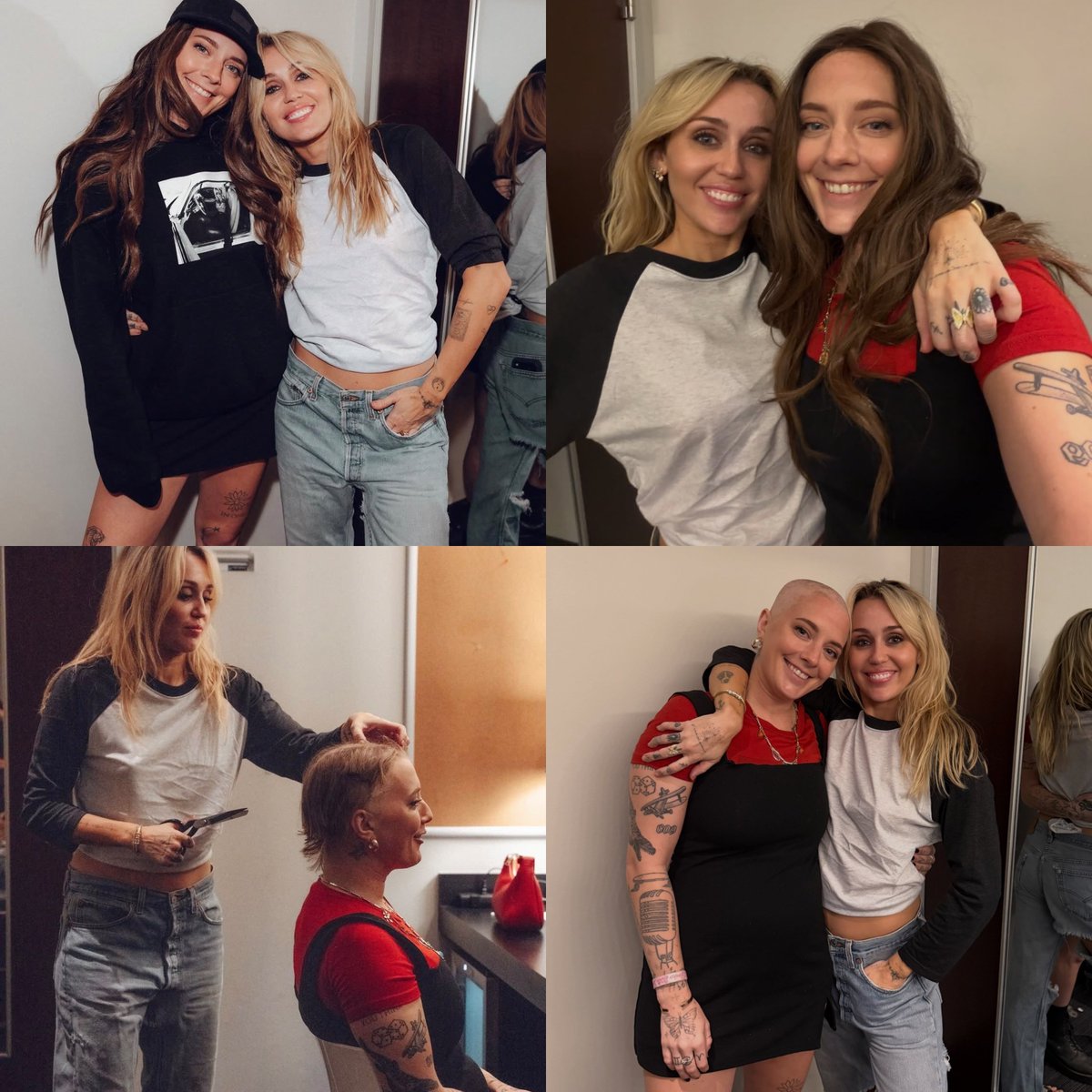milesangels's tweet photo. miley le cumplió el sueño a una fan con cáncer que pidió que la rapara, fue a su show del hollywood bowl y lo hizo realidad, éstos gestos son los que la definen como persona❤ https://t.co/4opQGUUmVg