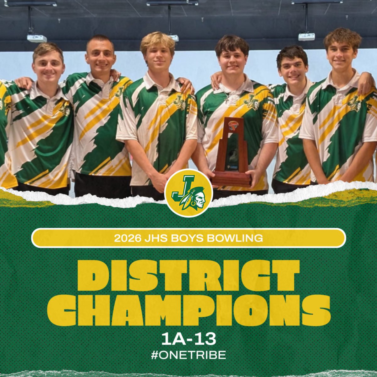 JupiterWarriors's tweet photo. 2026 JHS boys bowling team is returning to the State Finals. The boys team also captured the 1A-13 District Championship today and will head to Orlando next week.  Great job by the boys against some strong competition today.  Go Warriors! #onetribe #warriorpride https://t.co/rnmREQ5Iz9