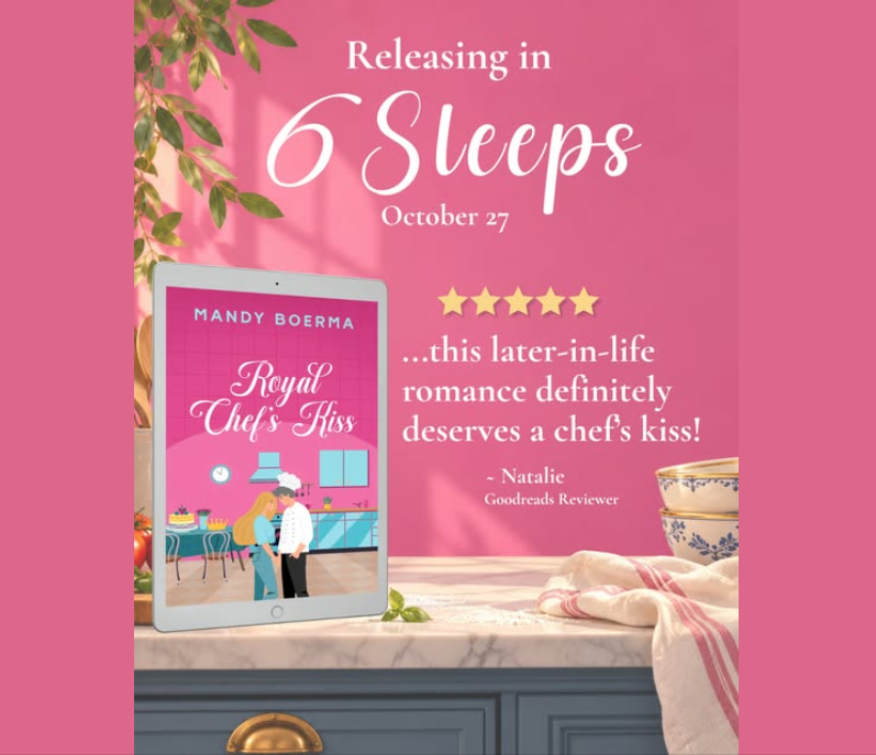 JoyBurk78304224's tweet photo. We’re officially less than a week away from the release of Royal Chef’s Kiss! 
A widowed palace chef. A woman who knows exactly how to get under his skin. And a secret online friendship that might just change everything. 
#welcometonevive #royalchefskiss #eneimestomore #review https://t.co/EwNdsFPklh