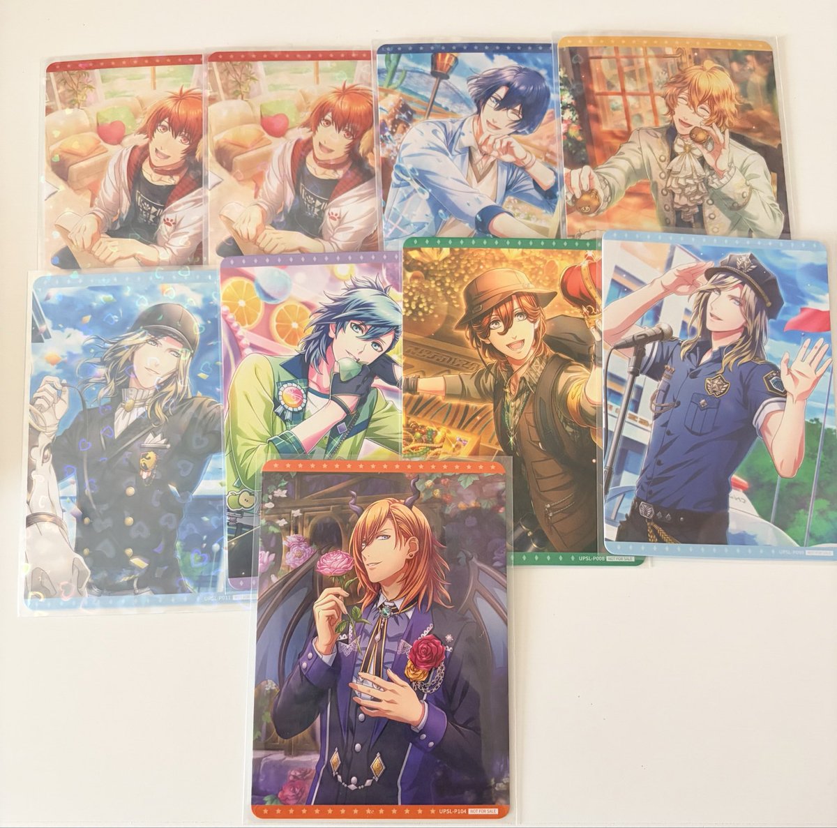 BANANA09290627's tweet photo. 【うたプリ 交換 シャニライ ビジュコレ vol 1 4 5 都内手渡し 郵送】

譲】音也 真斗 那月 トキヤ レン 翔（セシル）嶺二 藍 カミュ

求】クリカ 蘭丸 （クリカと一緒にbirthday音也、トキヤ）

郵送＞ﾘﾄﾘﾝ記載場所手渡し 希望です。

birthday音也さん、トキヤさんはFF様用です。 リプに続きます https://t.co/ZMqWtpniR6