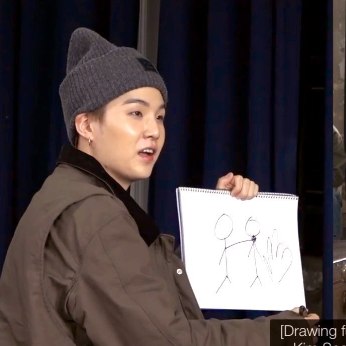 warsofhrmone's tweet photo. everyone talking about hold me tight and all i can think of is yoongi’s drawing of someone getting choked that was meant to describe “hold me tight” https://t.co/td0IjdGBtR