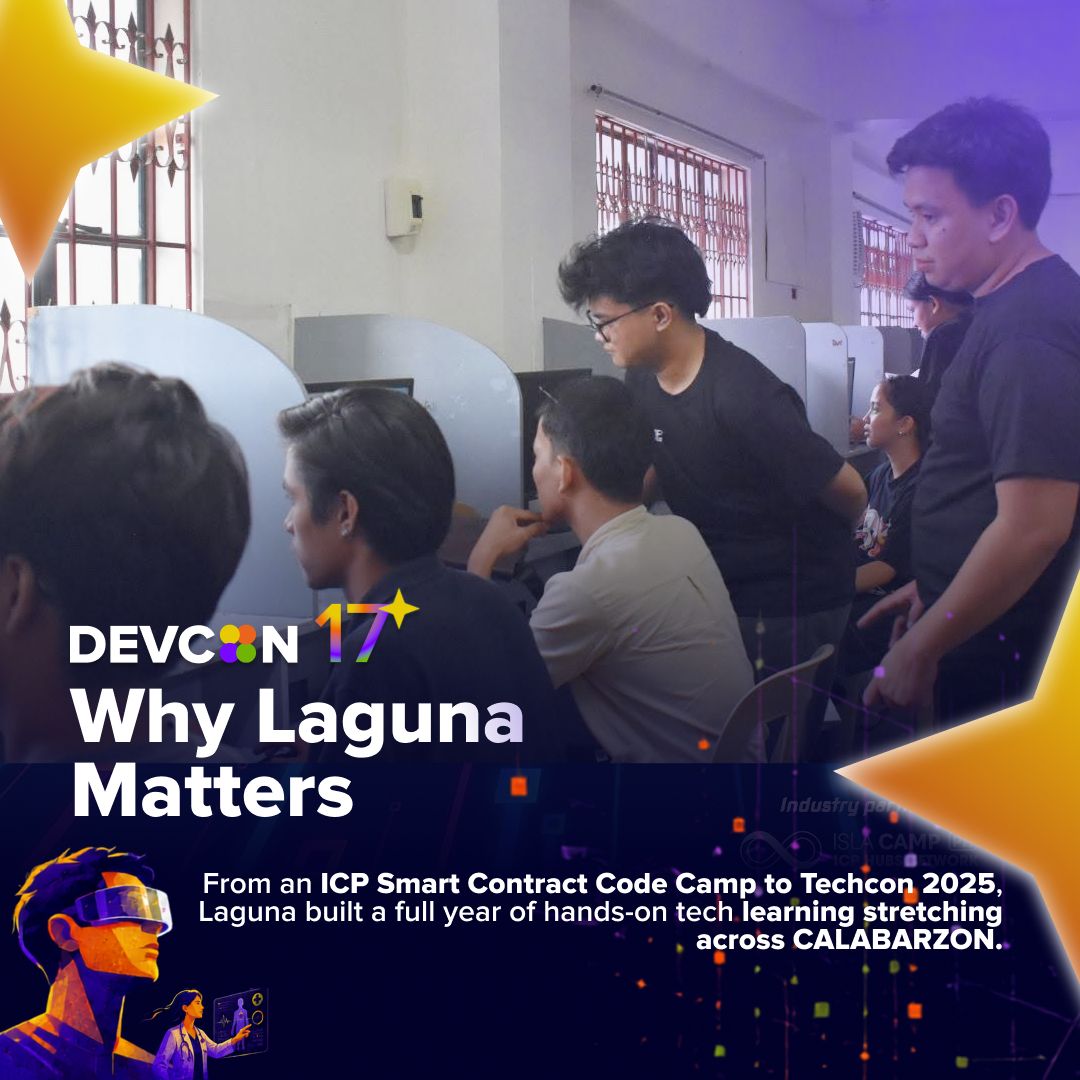 DEVCONPH's tweet photo. 𝗖𝗵𝗮𝗽𝘁𝗲𝗿 𝗦𝗵𝗼𝘄𝗰𝗮𝘀𝗲: 𝗗𝗘𝗩𝗖𝗢𝗡 𝗟𝗮𝗴𝘂𝗻𝗮 𝗿𝗲𝗮𝗰𝗵𝗲𝘀 𝗳𝘂𝗿𝘁𝗵𝗲𝗿 🌱 

10 events in 2025, reaching participants across CALABARZON. Hour of AI brought in an estimated 105 participants. One session went on even with evacuees at the school. 🤝 https://t.co/2Wr8myz7k0
