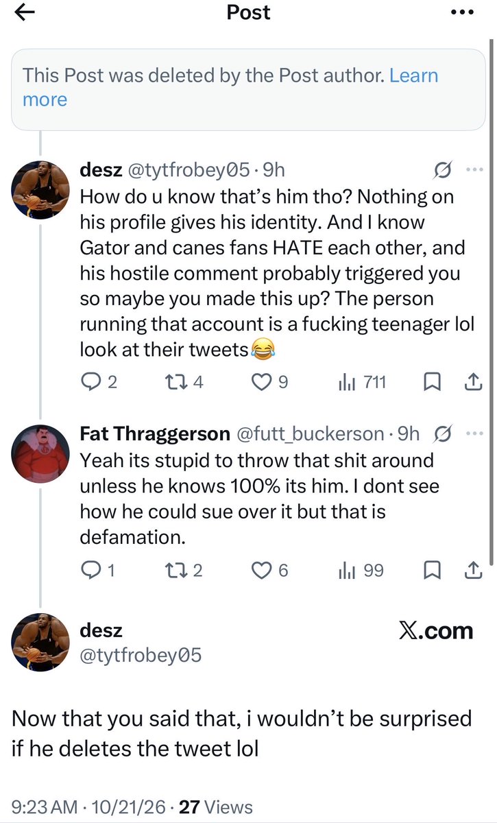 tytfrobey05's tweet photo. @No3sports Lol it wasn’t him. The guy who posted it just googled some random pedophiles mugshot from the state of FL and baselessly said it was that Miami fan because the miami fan got under his skin in a previous thread. He deleted the tweet after me and this other dude questioned it lol https://t.co/lzIGVYQ1NB