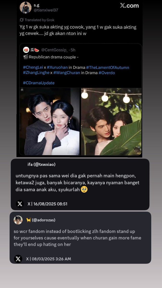 sugarbombuz's tweet photo. Looking at the comments &amp; QRTs, I’m tired of these ppl. R u guys rly that obsessed with WCR &amp; Overdo? Here are ss of ppl dragging WCR &amp; Overdo during POJ airing. U guys can just focus on ur own idol without mentioning anyone else, but u keep choosing to start fanwars urself https://t.co/R3FEDV4YvK
