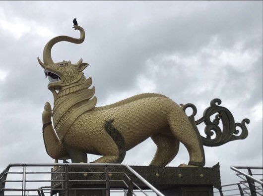 SANTAPPMMFP3's tweet photo. The design attached to the costume is not just an ordinary illustration. It depicts “Byala” (ဗျလ), a mythical creature from Rakhine culture, traditionally described as being composed of parts from nine different animals.

@GMMTV @ScarletHeartTH @Giggoo_ , Byala is part of Rakhine’s cultural heritage, and its cultural origins deserve to be acknowledged. Respectful cultural representation requires more than using traditional symbols as visual designs; it also means understanding their history, recognizing where they come from, and giving proper credit to the culture they represent.

If this design is not inspired by Myanmar or Rakhine culture, we kindly ask the production team to provide the references or sources used in creating it so the inspiration behind the design can be clearly understood. We hope @GMMTV will address these concerns with transparency, proper research, and respect for cultural heritage.

GMMTV ACCOUNTABILITY

#RespectMyanmarCulture
#CreditOurHeritage
#ScarletHeartTH