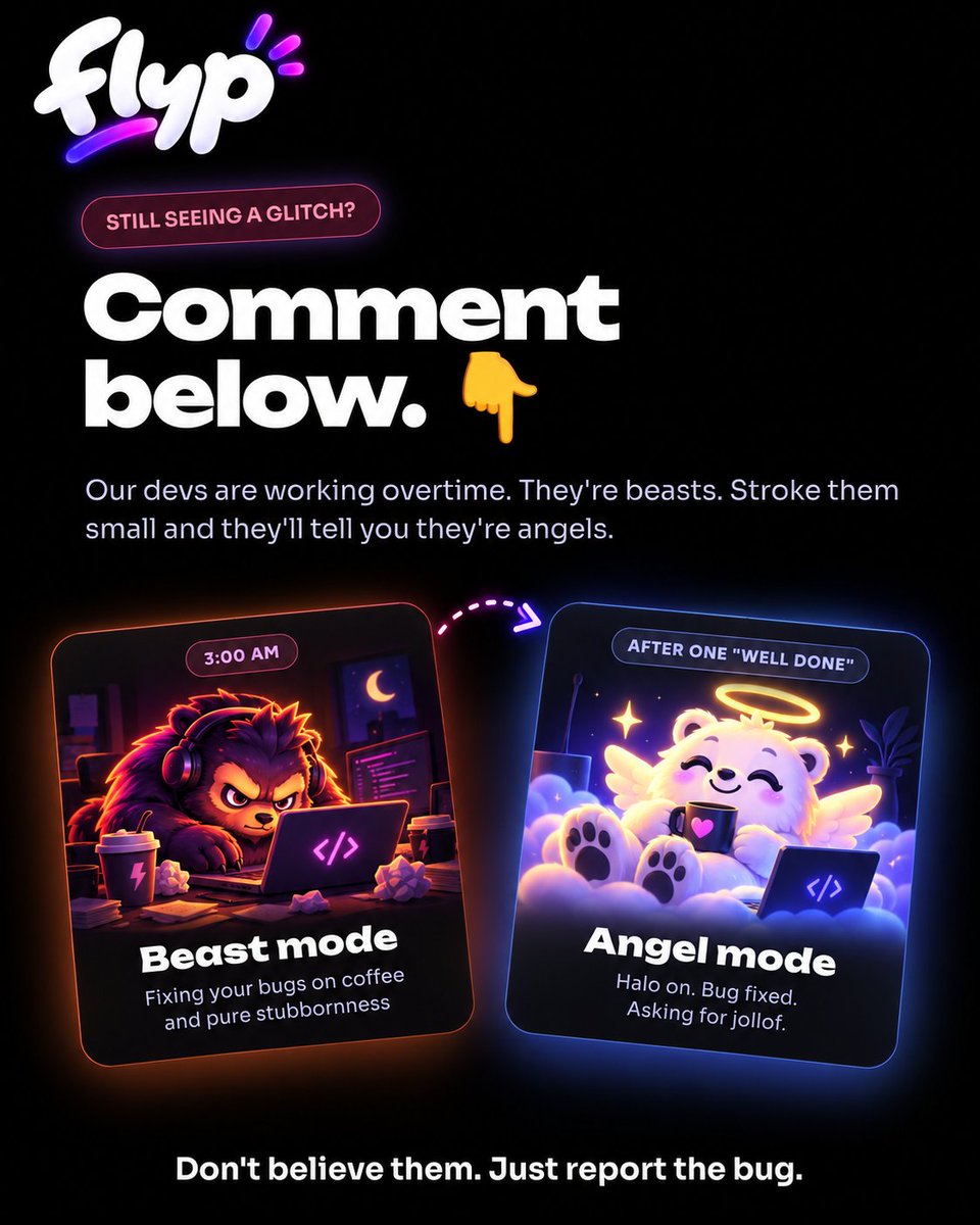 flypchat's tweet photo. Comment below if you got any issues https://t.co/xSJJVSfSPD